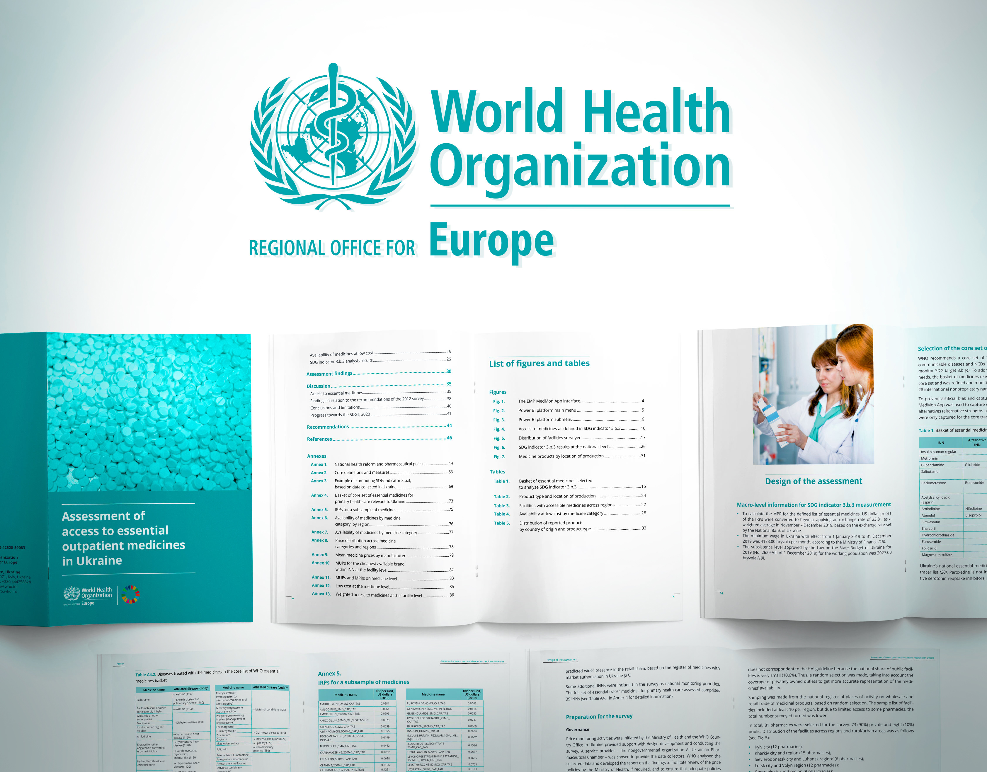 Layout and page design for WHO reports